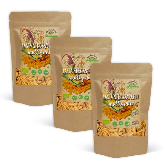 Pasta Strozzapreti Flere korn ØKO 250g x 3 pakker