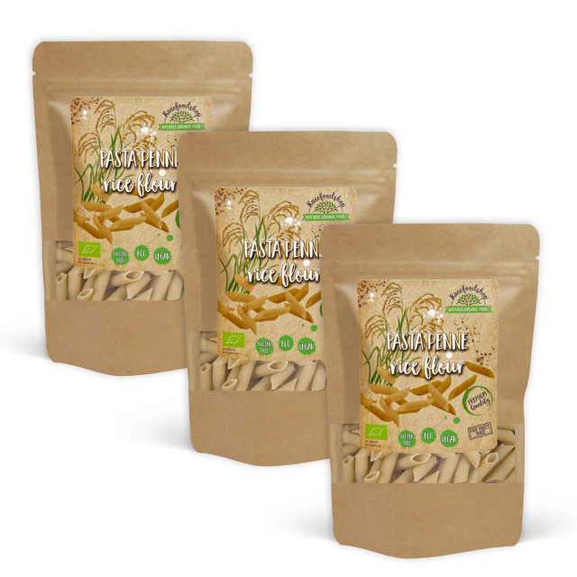 Pasta Penne Rismel ØKO 250g x 3 pakker