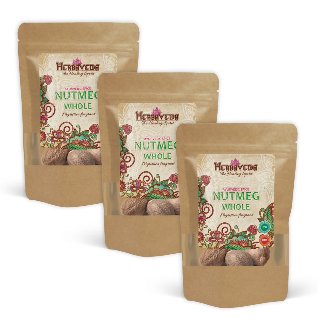 Muskatnøtt Hel ØKO 20g x 3 pakker