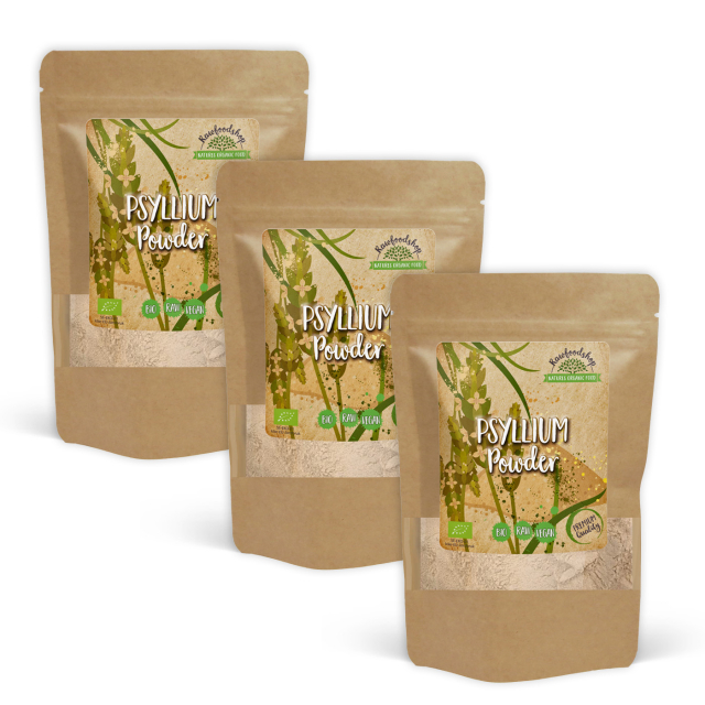 Psyllium Pulver ØKO 500g x 3 pakker