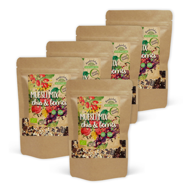 Muslimix med Chia & Bær ØKO 400g x 5 pakker
