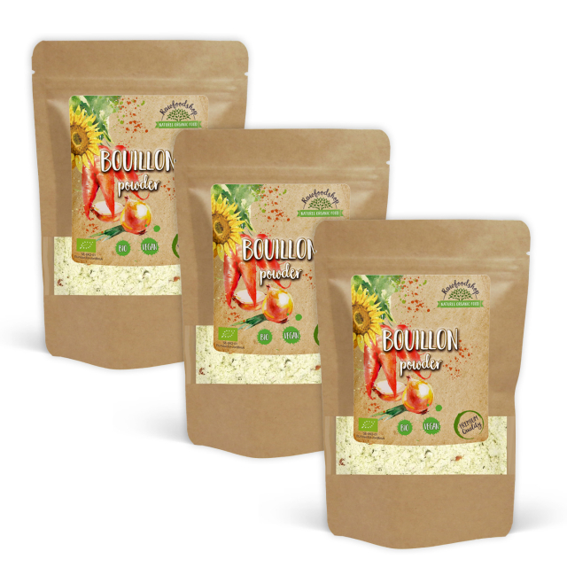 Buljong uten sukker og gjær ØKO 220g x 3 pakker