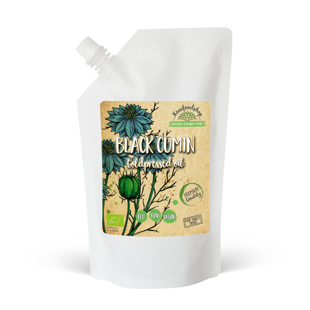 Svartfrøolje kaldpresset ØKO 1000ml