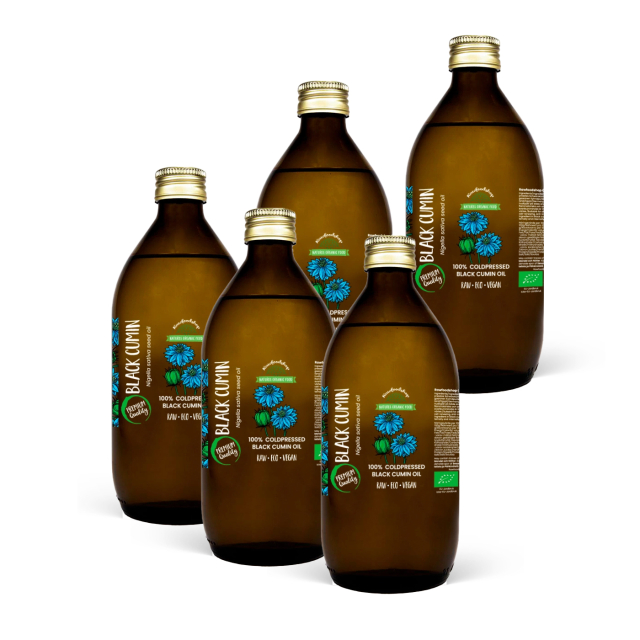 Svartfrøolje kaldpresset ØKO 150ml x 5 flasker