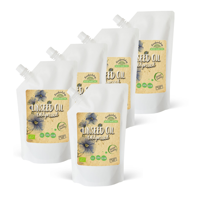 Linfrøolje ØKO 500ml x 5 pakker