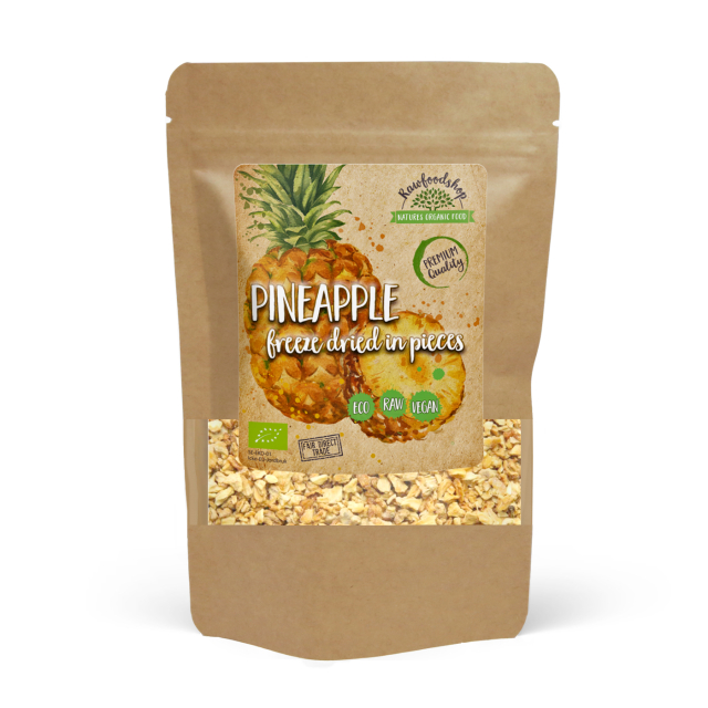 Ananas i Biter Frysetørket ØKO 50g