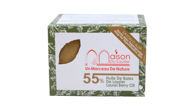 Aleppotvål 55% Laurbærolje 200g