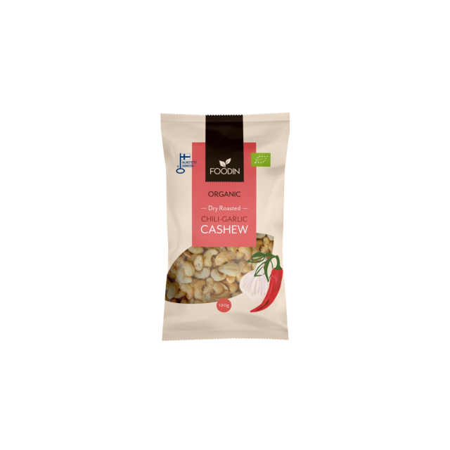 Cashewnøtter Chili Hvitløk ØKO 120g