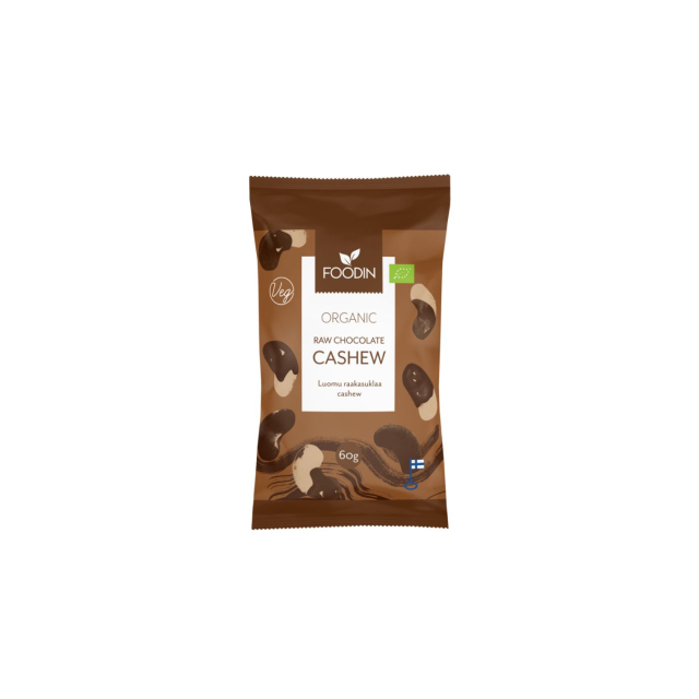 Cashewnøtter i Råsjokolade ØKO 60g