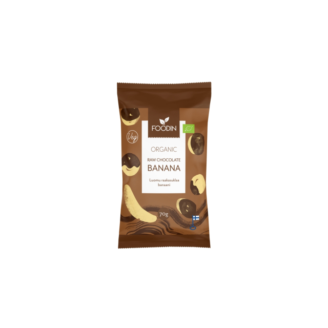 Bananer i Råsjokolade ØKO 70g