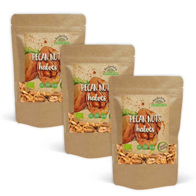 Pekannøtter Premium RAW ØKO 500g x 3 pakker