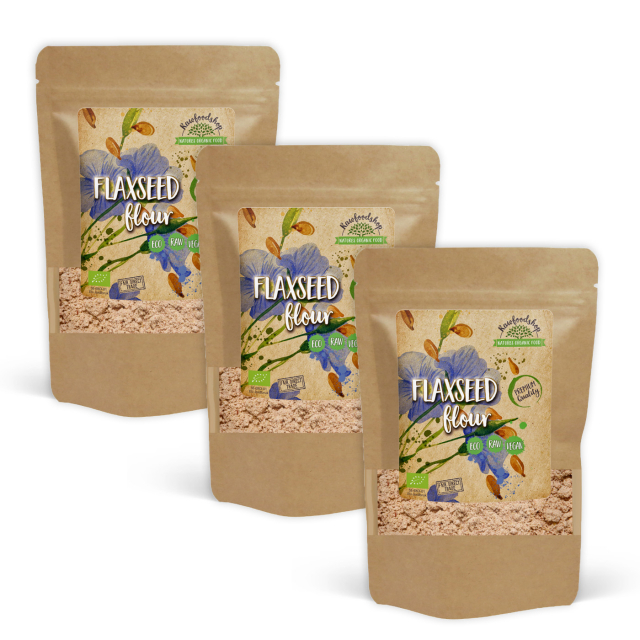 Linfrø mel ØKO 500g x 3 pakker