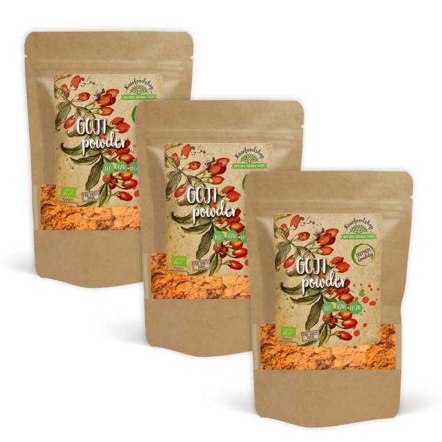 Gojibærpulver ØKO 125g x 3 pakker