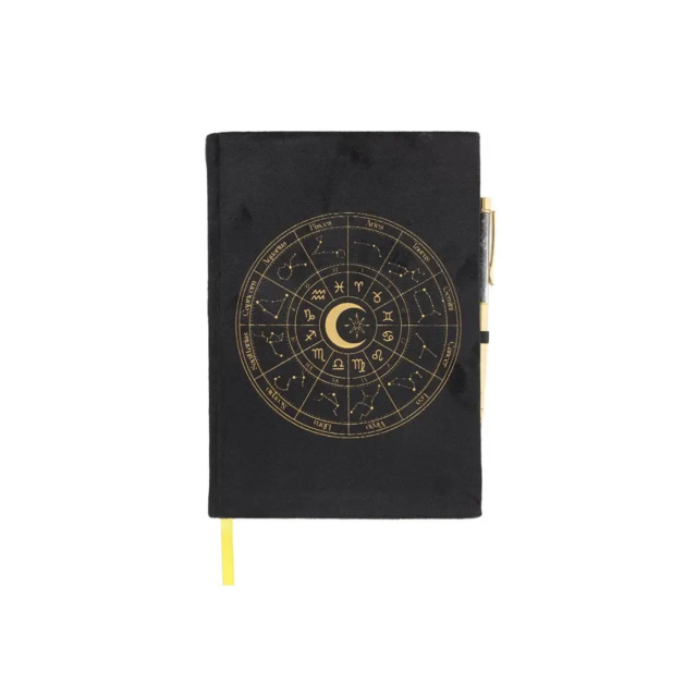 Dagbok Astrologi med Kulepenn Svart Obsidian