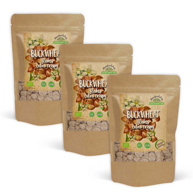 Bokhvete flakes Sprø ØKO 200g x 3 pakker