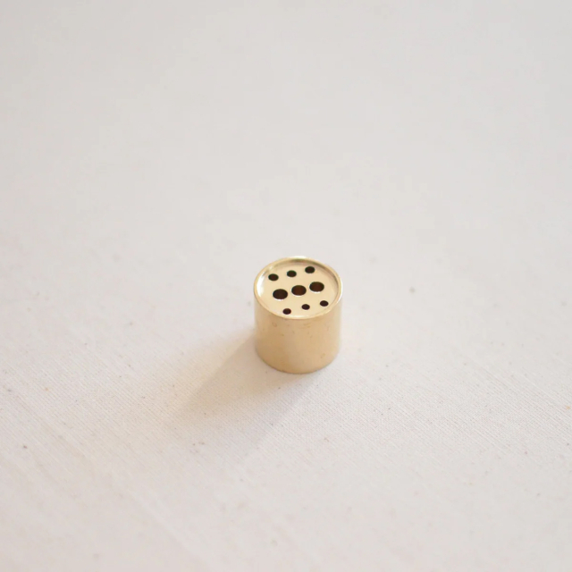 Røkelsesholder Cylinder Messing