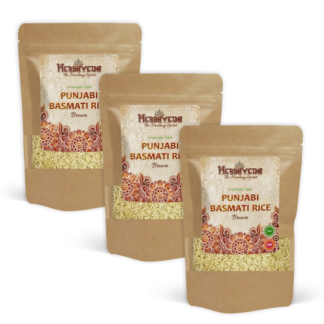 Basmatiris Punjabi Brunt ØKO 1kg x 3 pakker