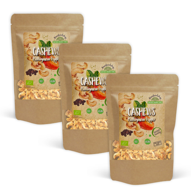 Cashewnøtter Madagaskar Pepper ØKO 200g x 3 pakker