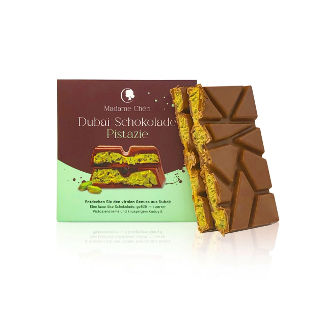 Dubai Sjokolade Pistasj 100g