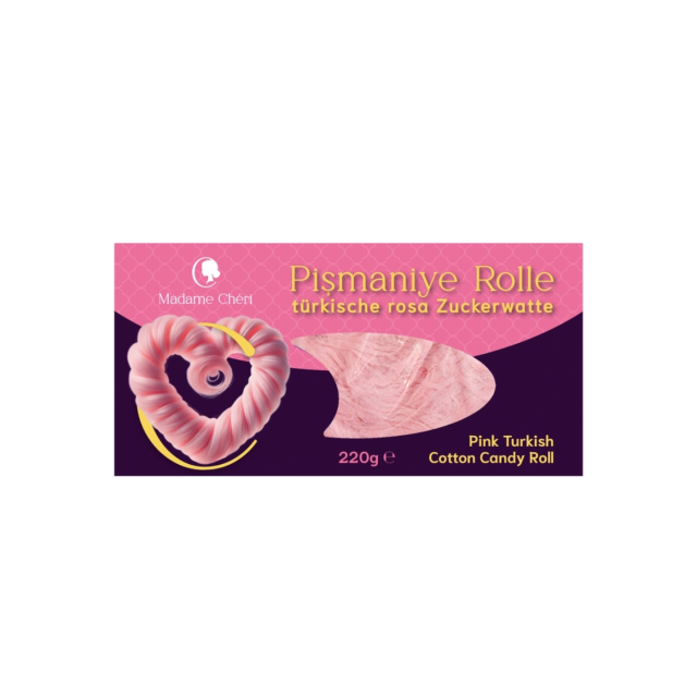 Pismaniye Sukkerspinn Rosa 220g