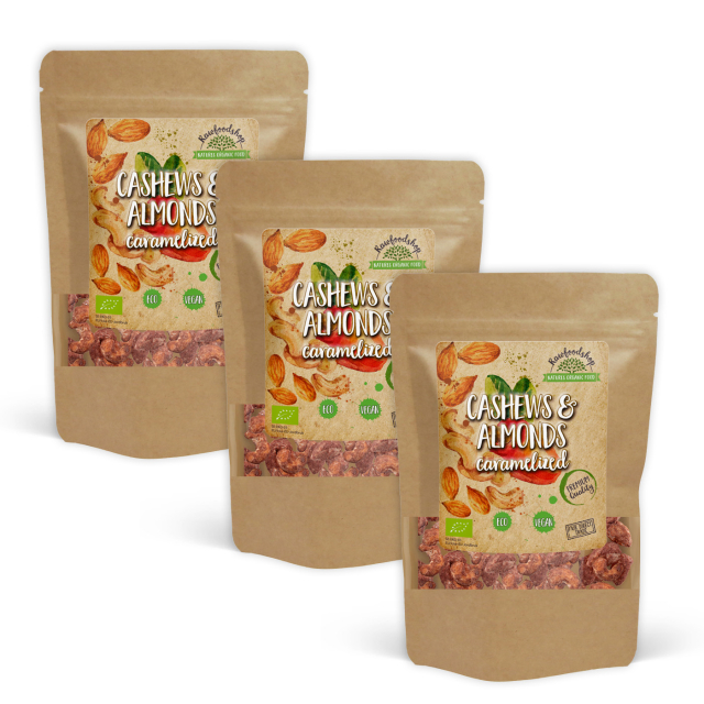 Cashew & Mandel Karamelliserte ØKO 200g x 3 pakker