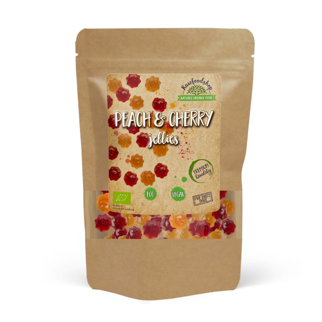 Fersken & Kirsebær Fruktgodteri ØKO 100g