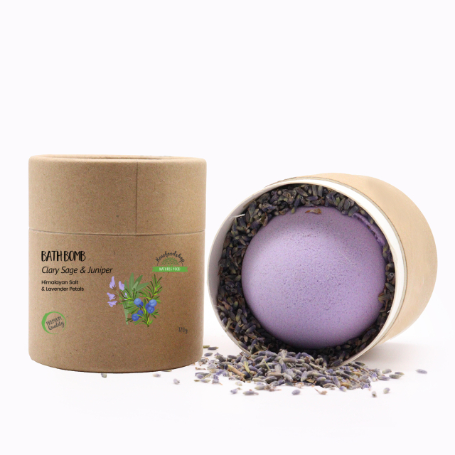 Badbombe Muskatellsalvie & Enebær 170g