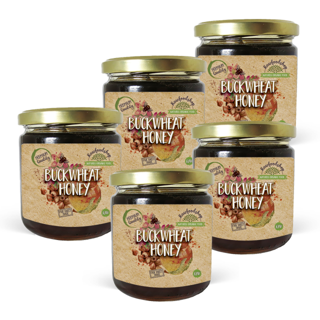 Bokhvetehonning 500g x 5 bokser