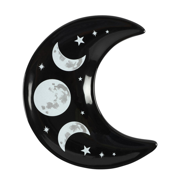 Dekorativt og Røkelsesfat Svart halvmåne