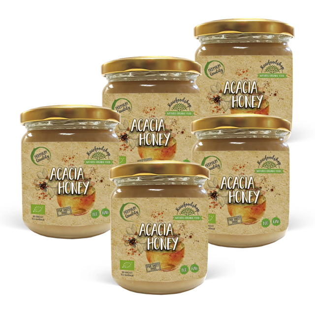 Akasiehonning ØKO 500g x 5 bokser