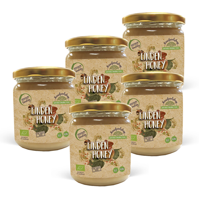 Lindehonning ØKO 500g x 5 bokser