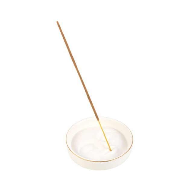 Røkelsesholder White Moon Face