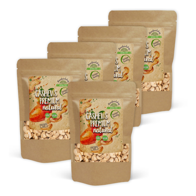 Cashewnøtter Premium RAW 1kg x 5 pakker