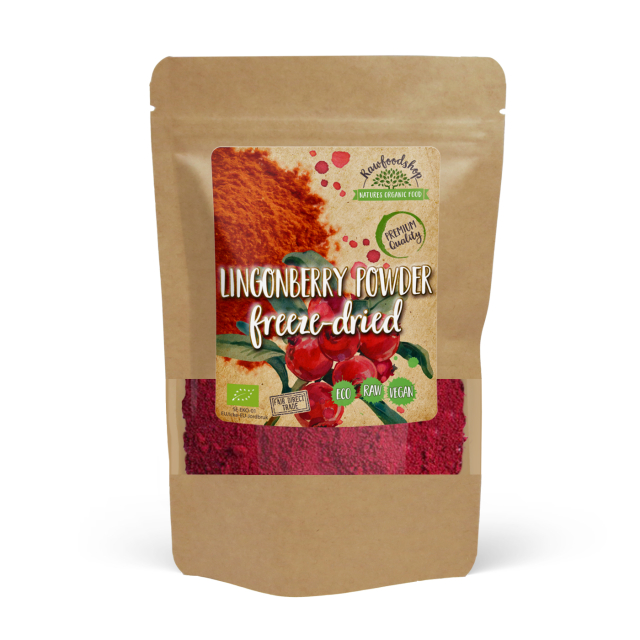 Tyttebærpulver Frysetørket ØKO 100g