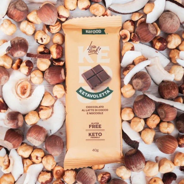 Keto Bar Protein Sjokolade & Hasselnøtt 40g