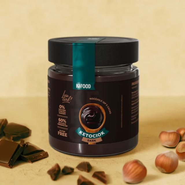 Mørk Sjokolade & Hasselnøttkrem Keto 250g