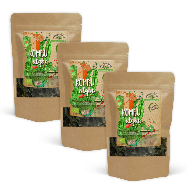 Kombu Alger ØKO 125g x 3 pakker