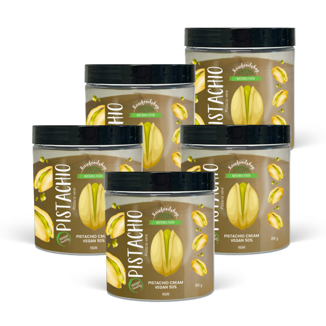 Pistasjkrem Vegansk 50% 200g x 5 bokser