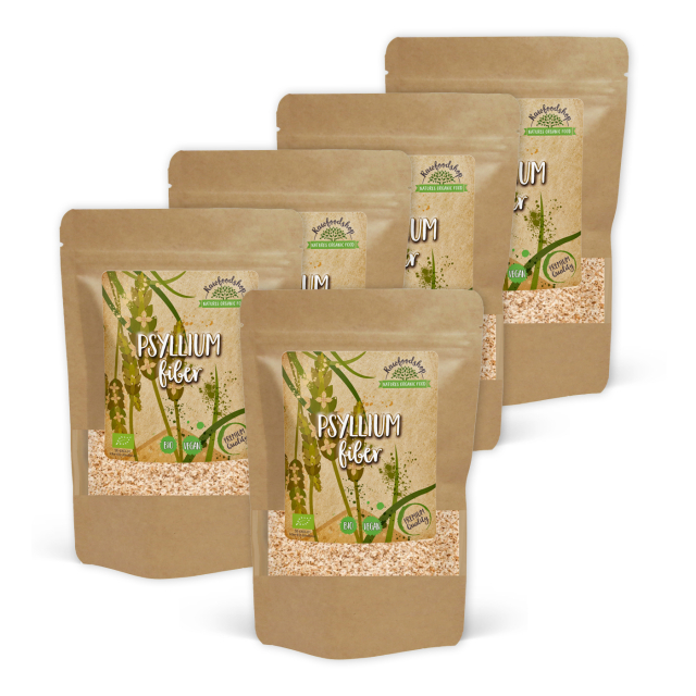 Psyllium Frøskal ØKO 250g x 5 pakker