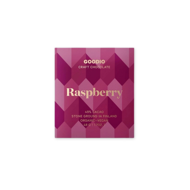 Bringebær Sjokolade 49% ØKO 48g