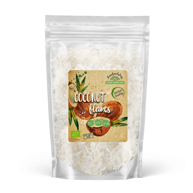 Kokosnøtt Flakes Premium RAW ØKO 500g