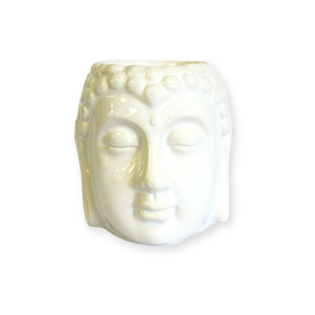 Oljebrenner Buddha Hvit