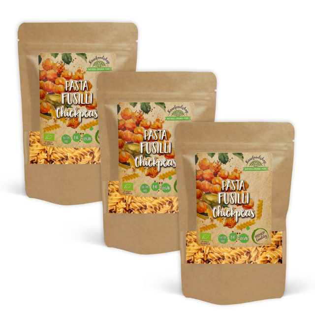 Pasta Fusilli Kikertor ØKO 250g x 3 pakker