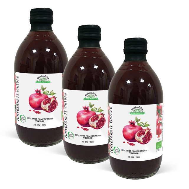 Granatepleeddik Ufiltrert ØKO 500ml x 3 flasker