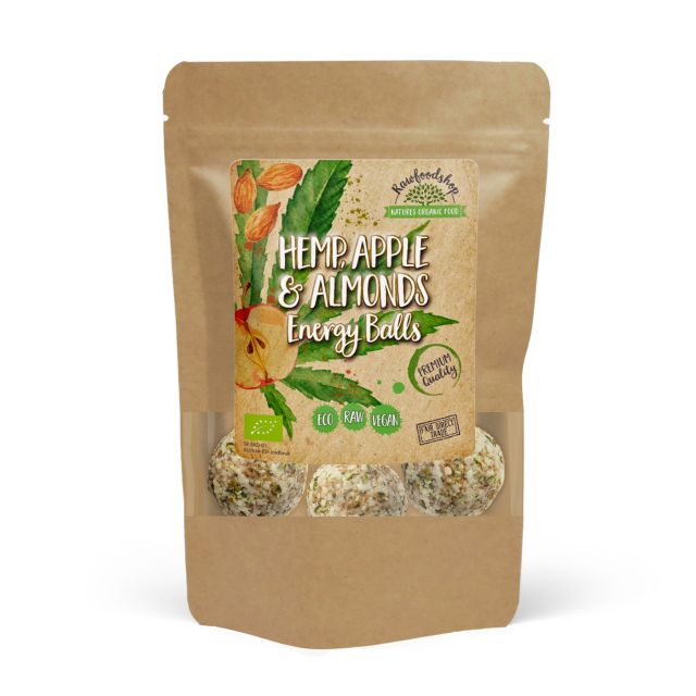 Hampfrø Eple Mandel Energikuler ØKO 100g