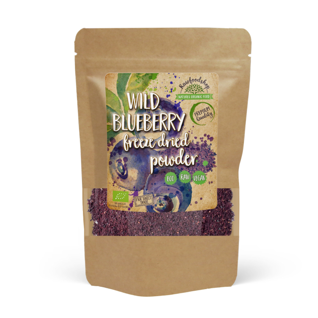 Blåbærpulver Vill Frysetørket ØKO 250g