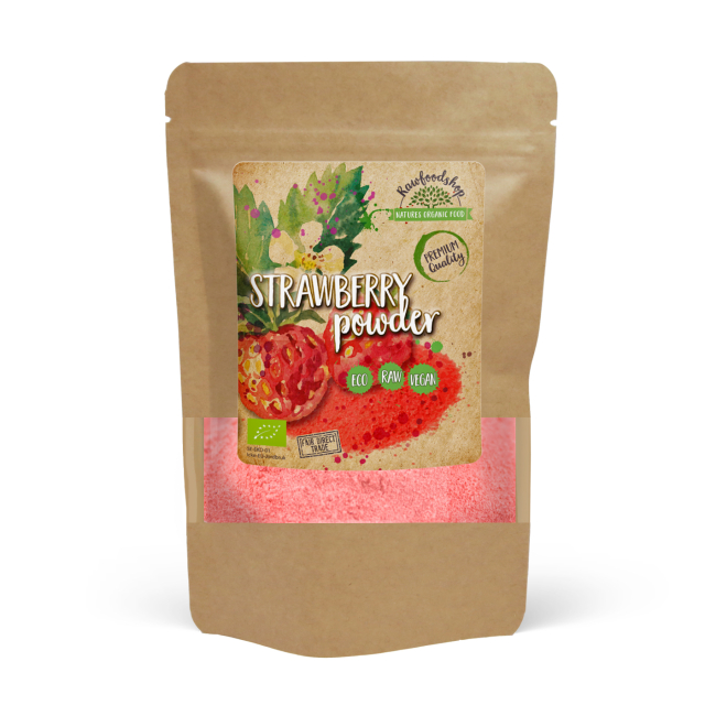 Jordbærpulver Frysetørket ØKO 250g