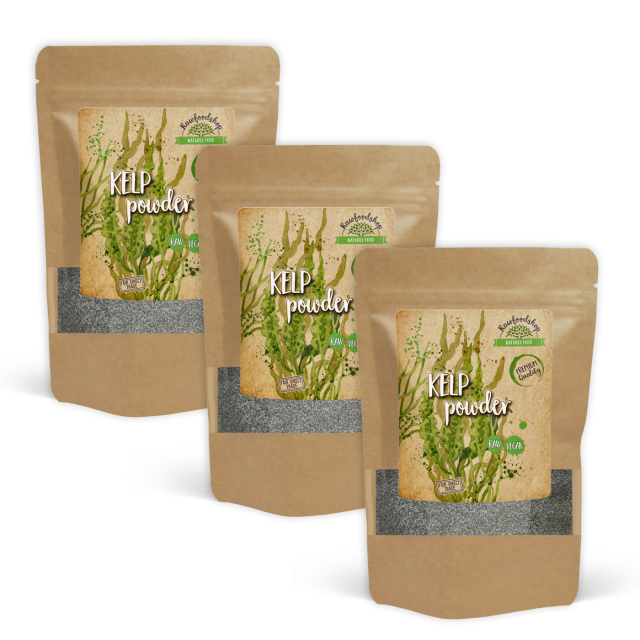 Kelp Pulver Vill 125g x 3 pakker