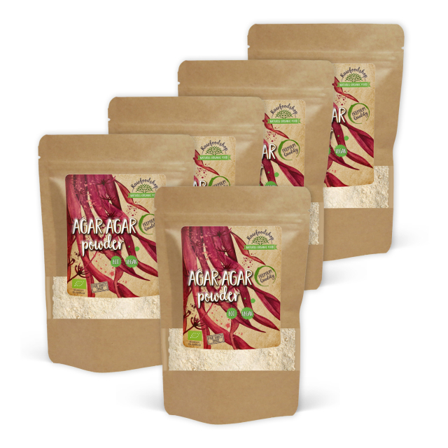 Agar Agar pulver ØKO 200g x 5 pakker