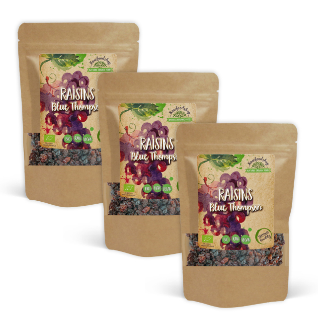 Rosiner Blue Thompson RAW ØKO 1kg x 3 pakker